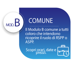 Corso RSPP/ASPP esterno Modulo B Comune